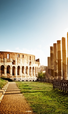 Обои Rome - Amphitheater Colosseum 240x400