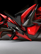 Black And Red 3d Design wallpaper 132x176