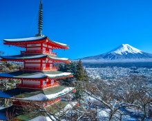 Fuji Mountain wallpaper 220x176