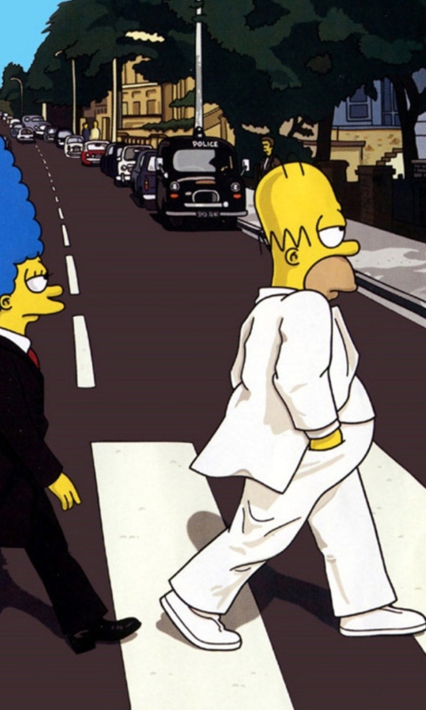 Das Simpsons Wallpaper 480x800