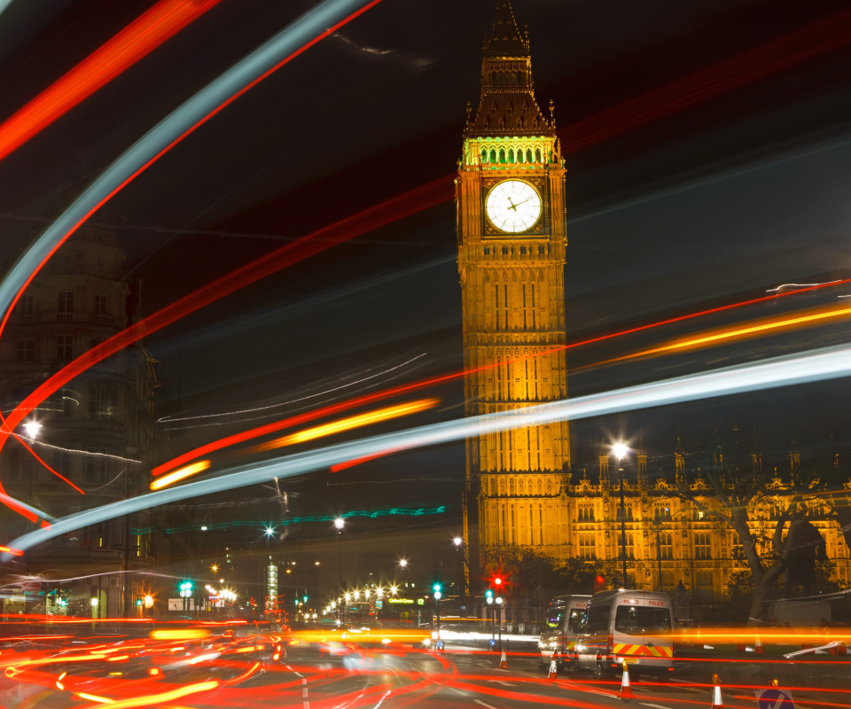 Night Big Ben wallpaper 960x800