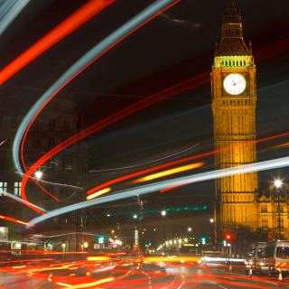 Night Big Ben Wallpaper for 2048x2048