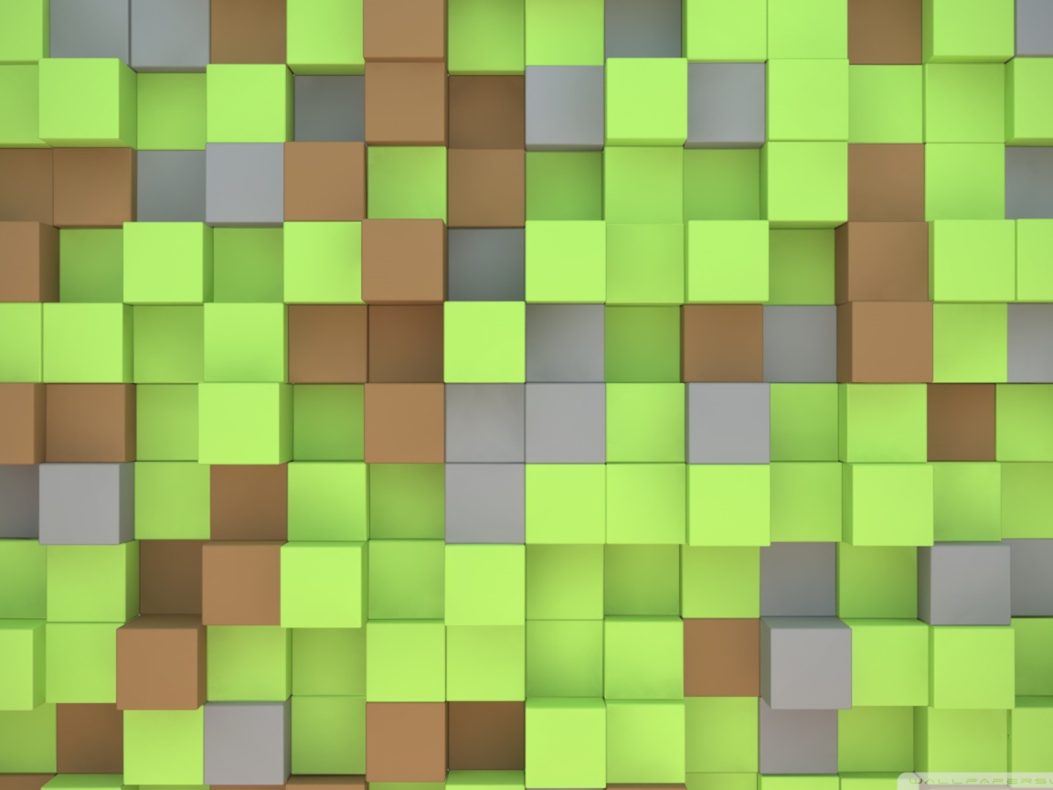 Fondo de pantalla Minecraft Cubes 1152x864