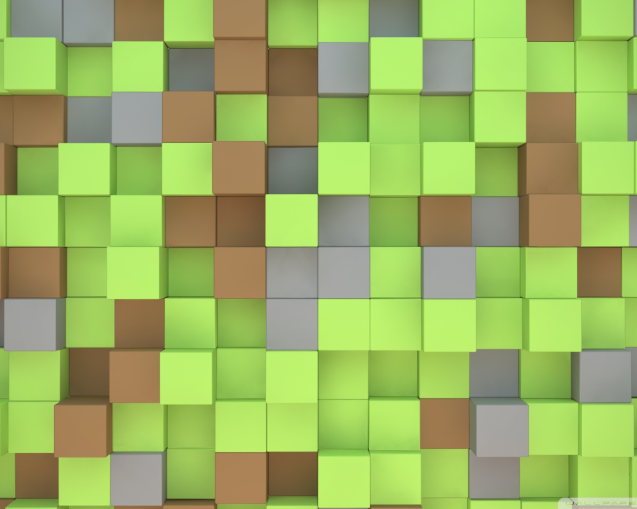 Обои Minecraft Cubes 1280x1024