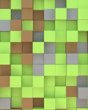 Das Minecraft Cubes Wallpaper 128x160
