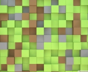 Screenshot №1 pro téma Minecraft Cubes 176x144