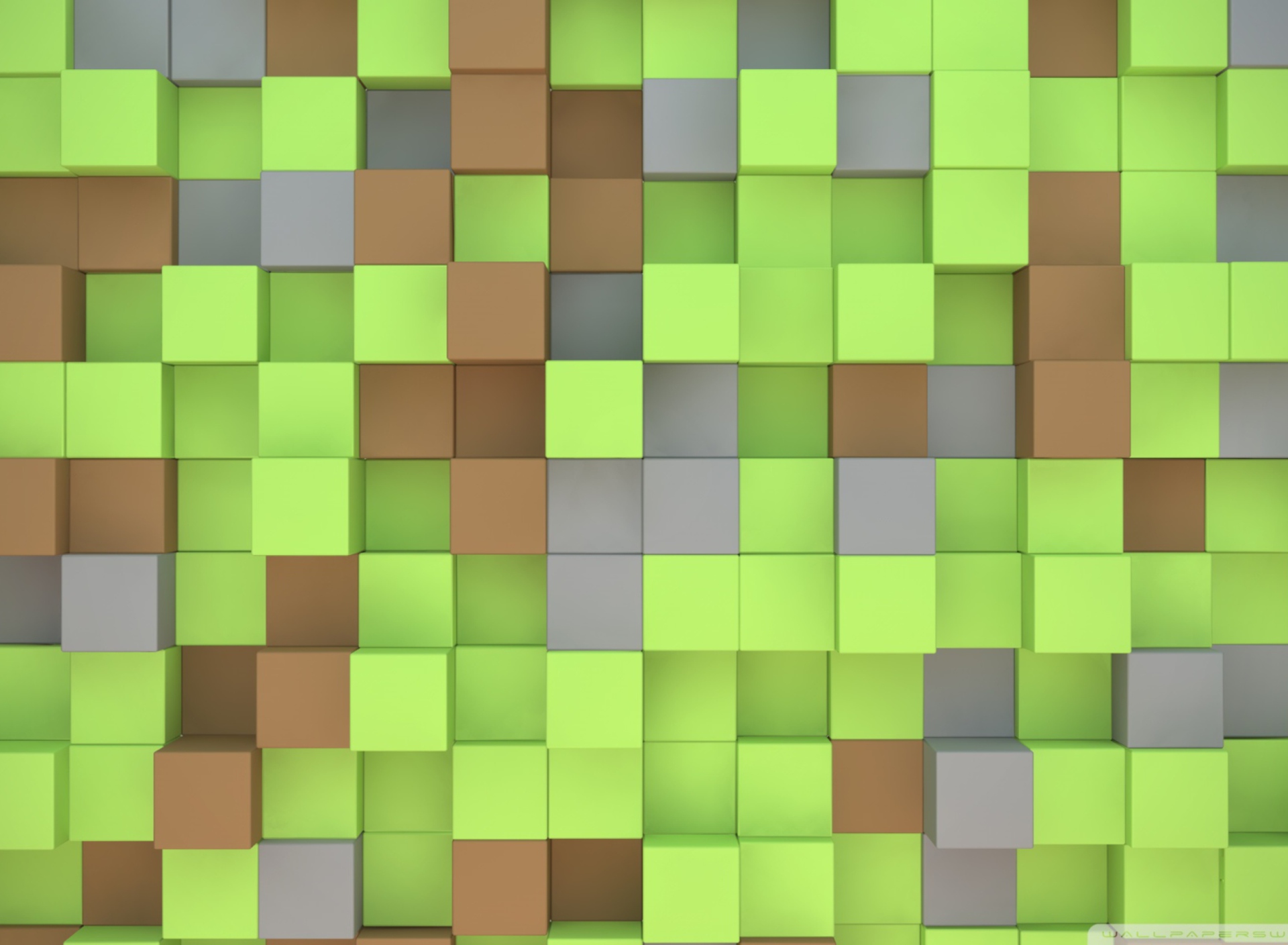 Minecraft Cubes wallpaper 1920x1408