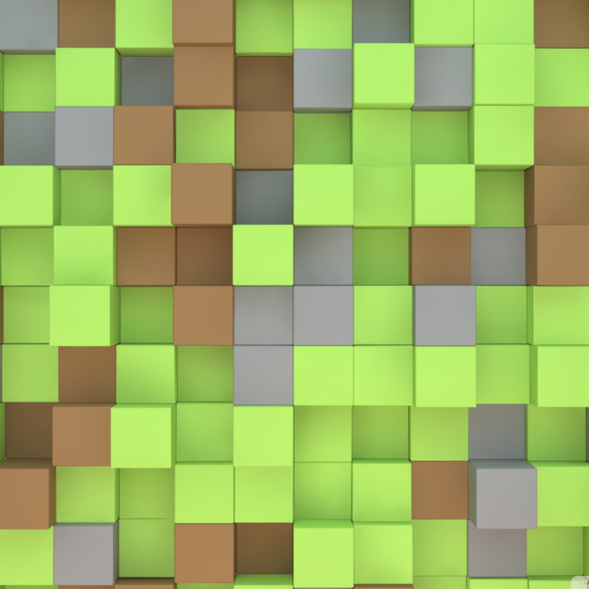 Minecraft Cubes wallpaper 2048x2048