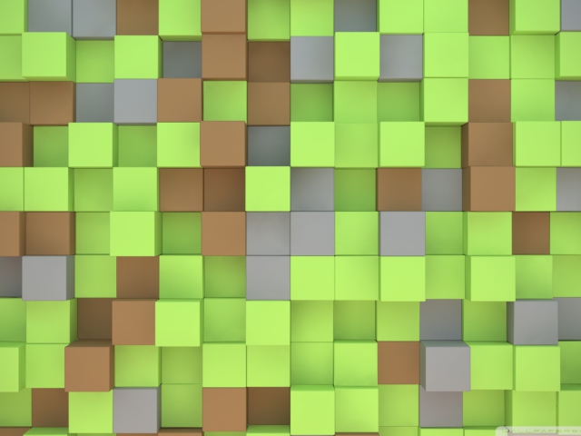 Minecraft Cubes wallpaper 640x480