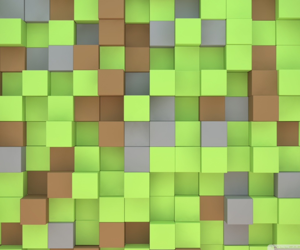 Das Minecraft Cubes Wallpaper 960x800