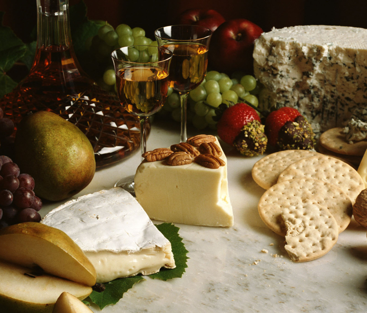 Обои Wine And Cheeses 1200x1024