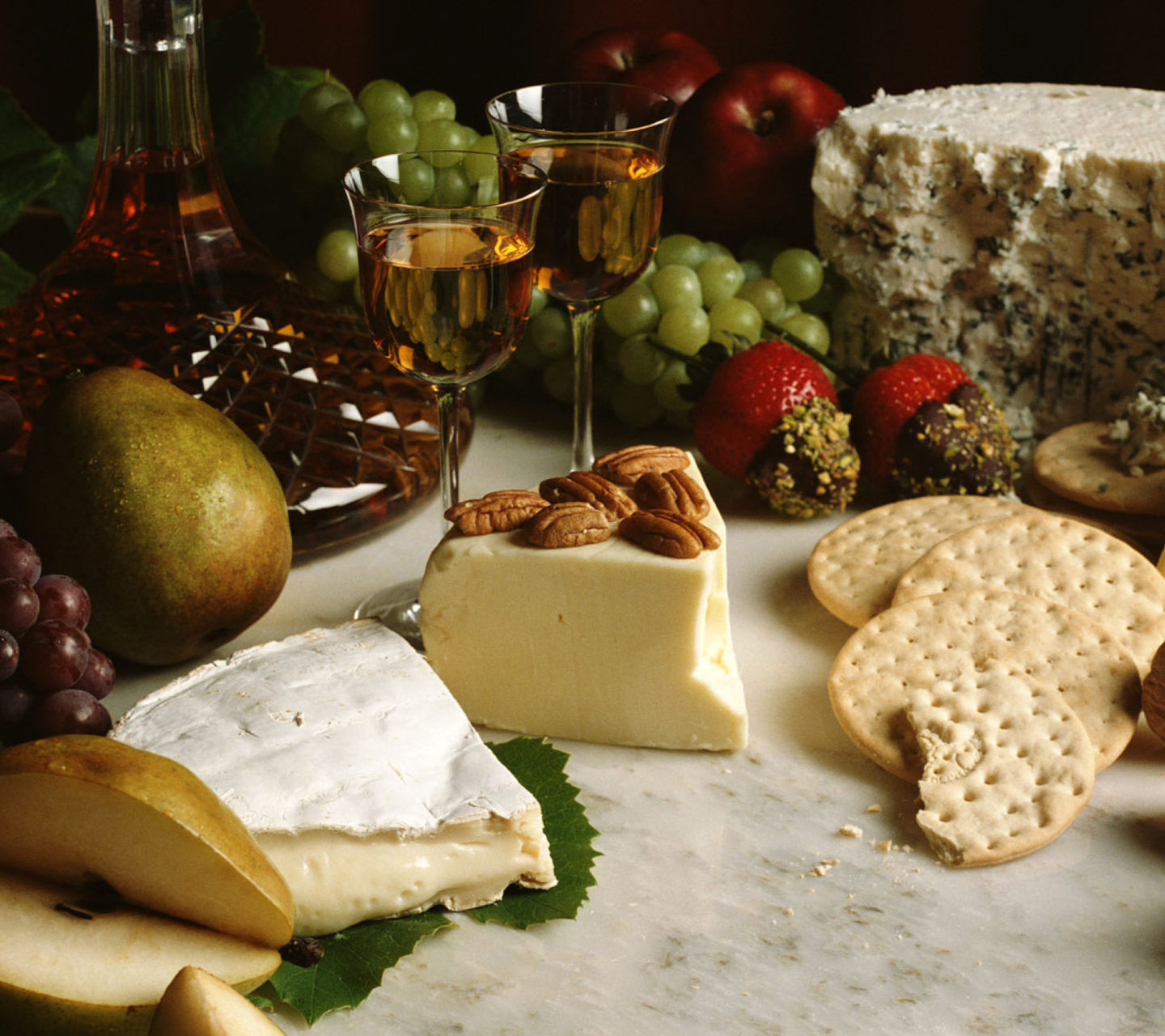Das Wine And Cheeses Wallpaper 1440x1280