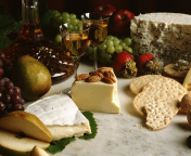 Das Wine And Cheeses Wallpaper 176x144