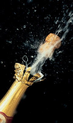 Fondo de pantalla Champagne Cork 240x400