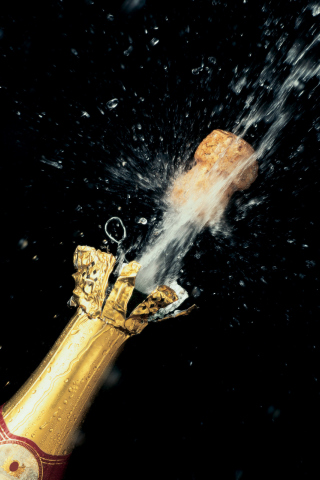 Sfondi Champagne Cork 320x480
