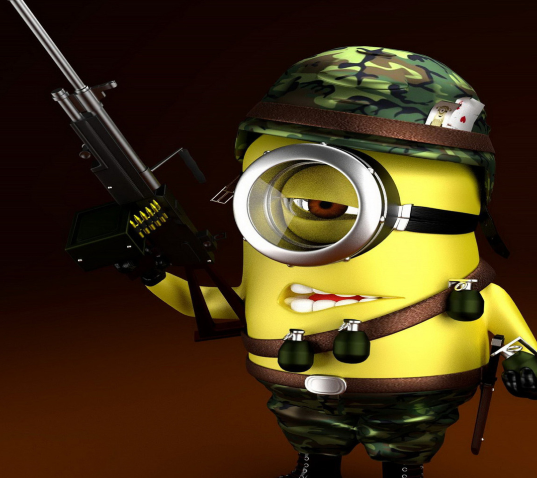 Minion Soldier wallpaper 1080x960