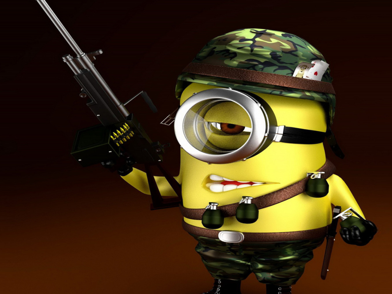 Fondo de pantalla Minion Soldier 1280x960