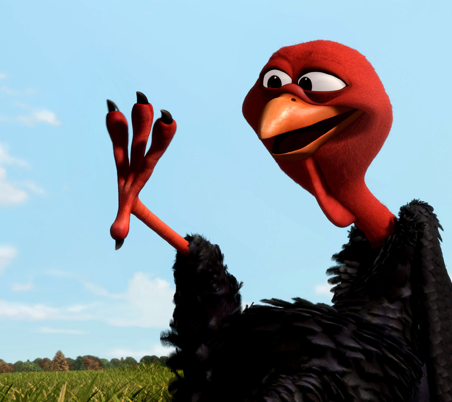 Reggie Turkey in Free Birds screenshot #1 1440x1280