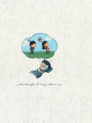Love Is The Thought Of Living Without You wallpaper 132x176