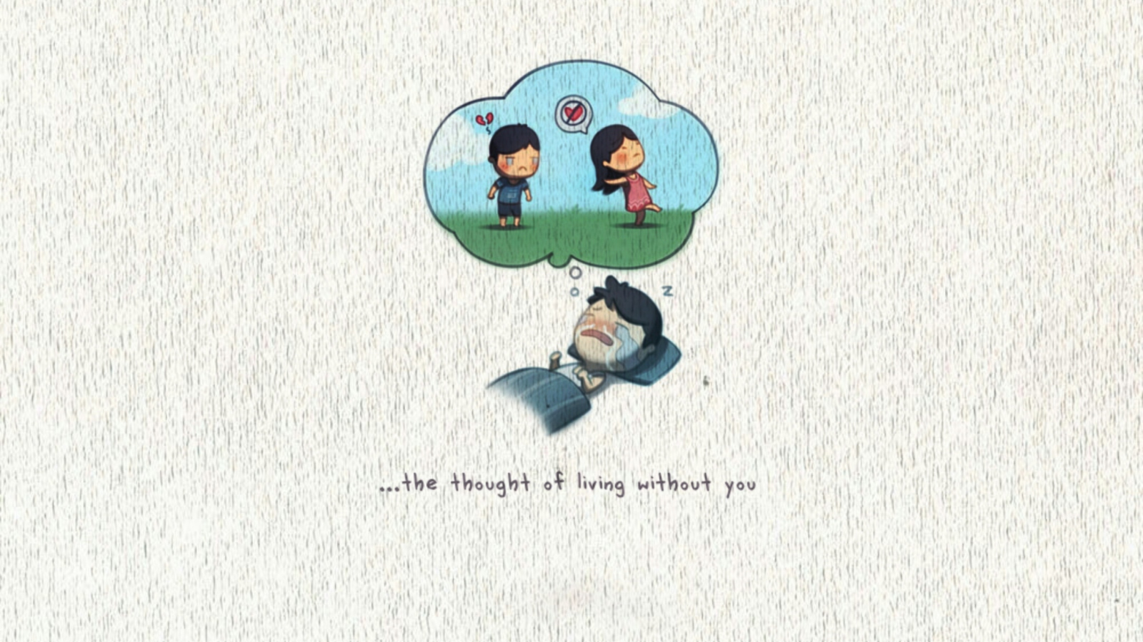 Love Is The Thought Of Living Without You screenshot #1 1600x900