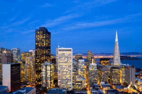 Das San Francisco Skyline Wallpaper 480x320