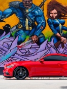 Sfondi Ford Mustang and Miami Graffiti 132x176
