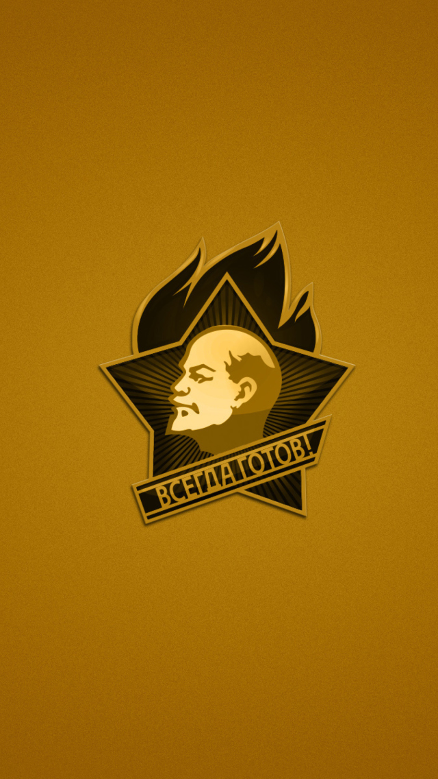 Lenin Sign wallpaper 640x1136