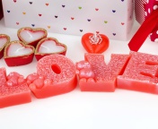 Обои Valentines Day Candles Scents 176x144