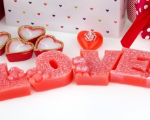 Valentines Day Candles Scents wallpaper 220x176