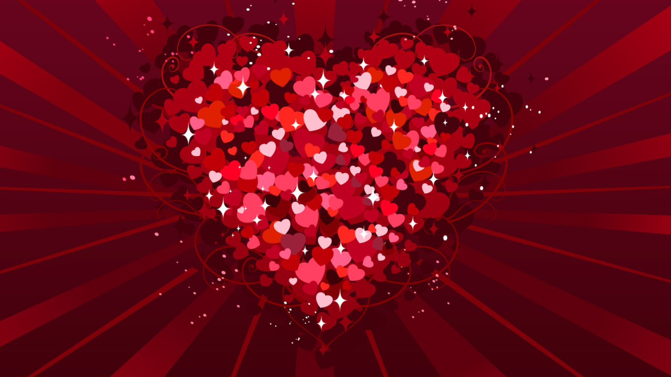 Sfondi Valentine Heart 1366x768