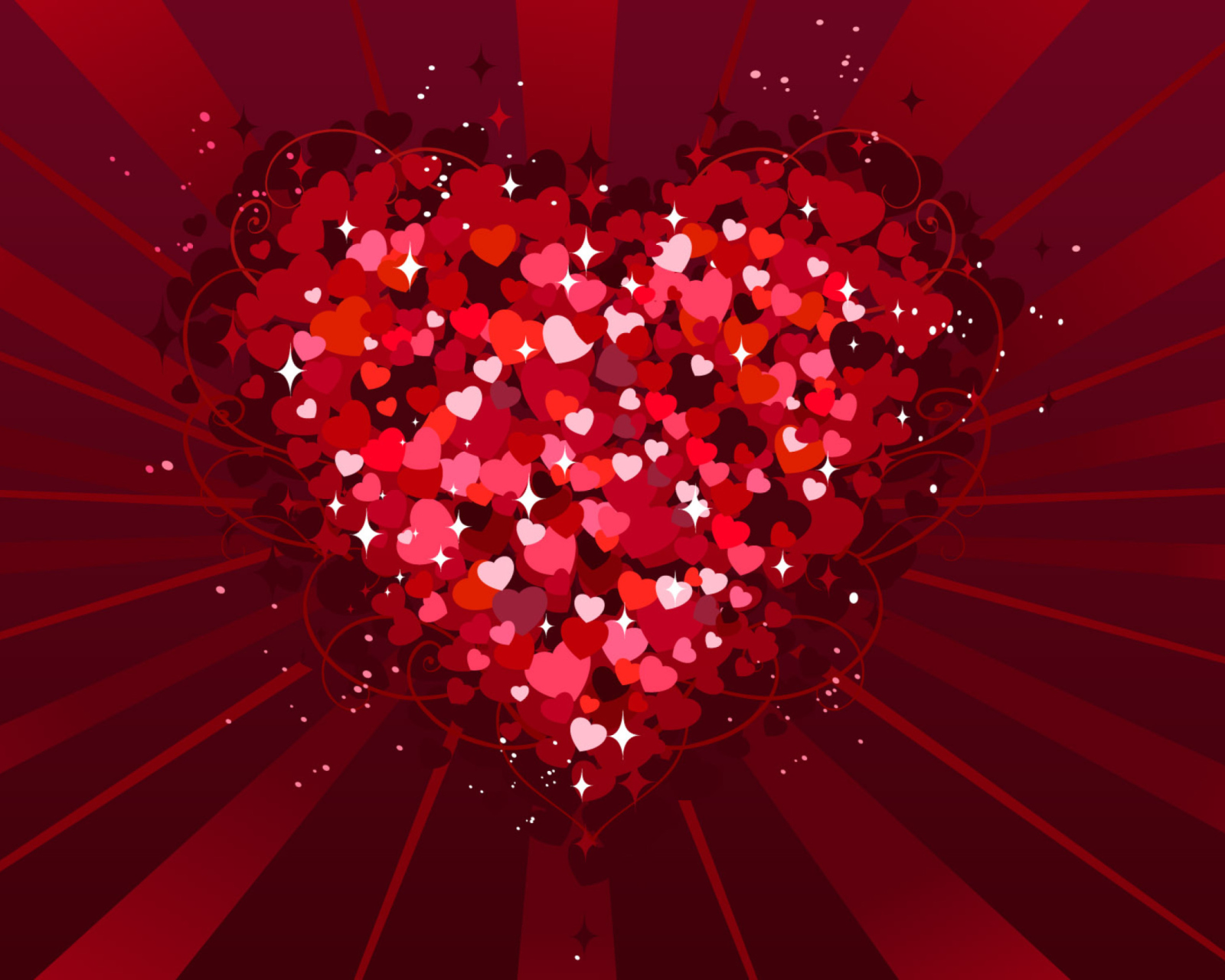 Das Valentine Heart Wallpaper 1600x1280