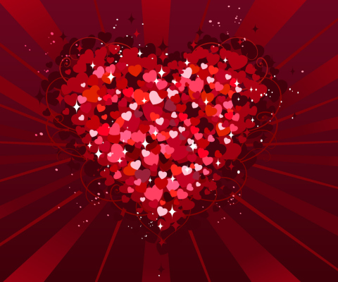 Обои Valentine Heart 480x400