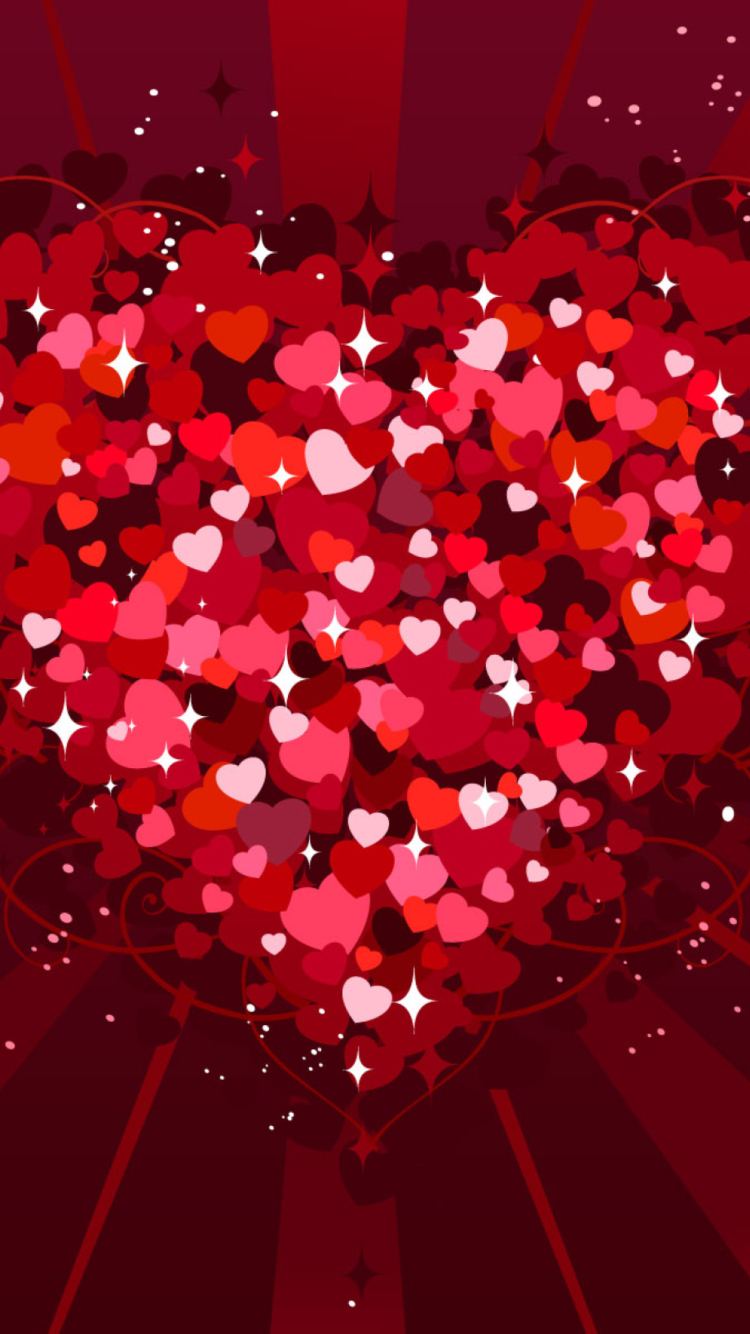 Sfondi Valentine Heart 750x1334