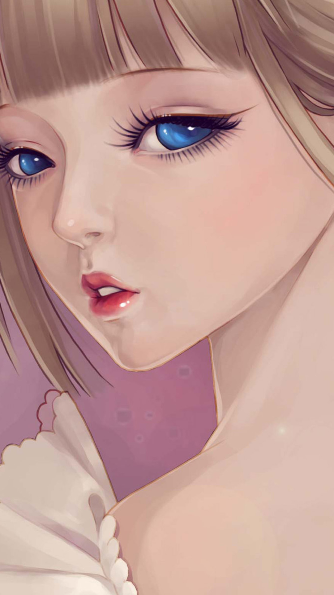 Screenshot №1 pro téma Beautiful Girl Face Art 1080x1920