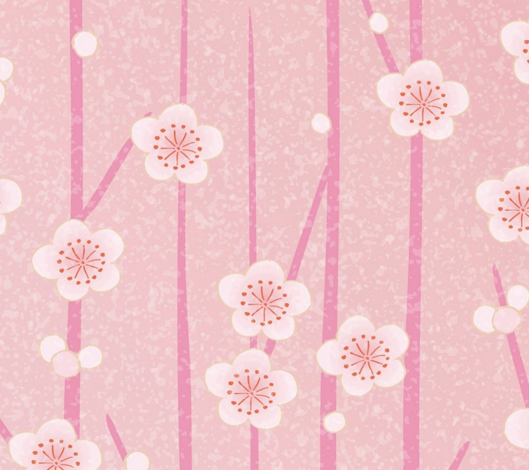 Das Pink Flowers Wallpaper Wallpaper 1080x960