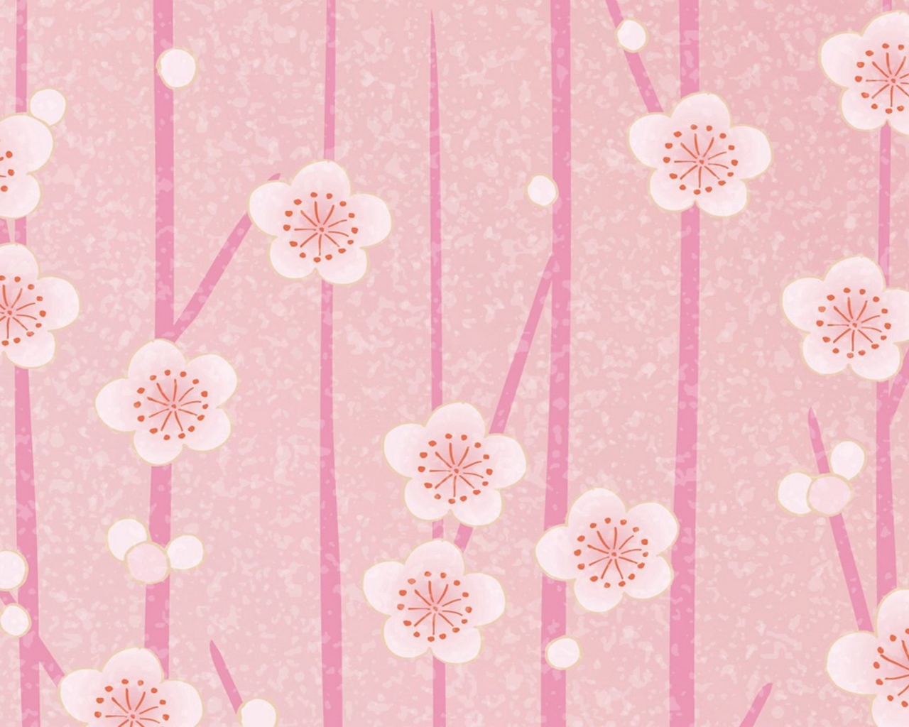 Обои Pink Flowers Wallpaper 1280x1024