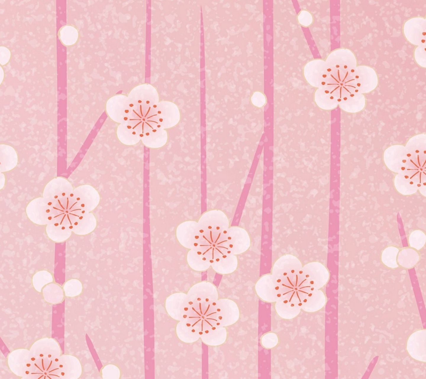 Das Pink Flowers Wallpaper Wallpaper 1440x1280