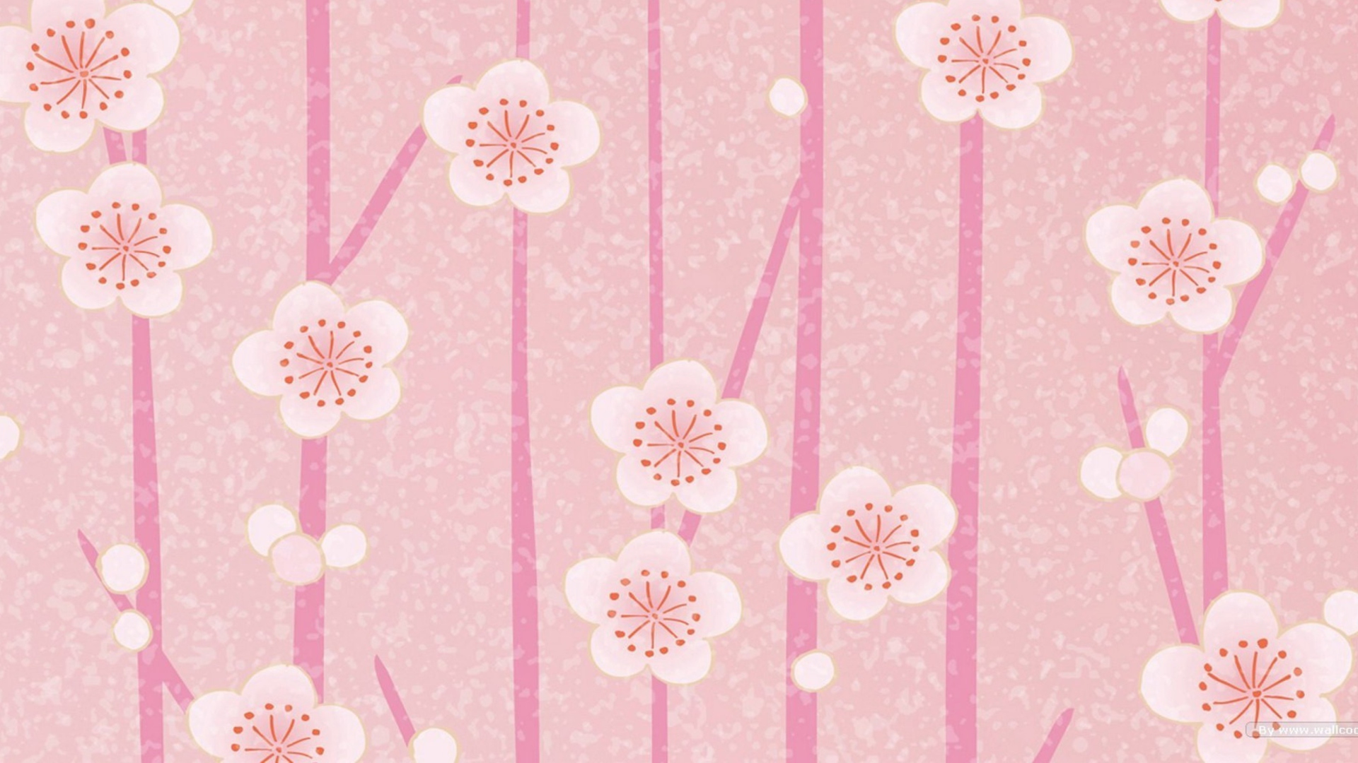 Fondo de pantalla Pink Flowers Wallpaper 1920x1080