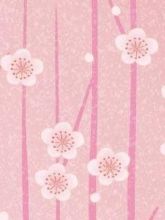 Screenshot №1 pro téma Pink Flowers Wallpaper 240x320