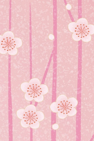 Das Pink Flowers Wallpaper Wallpaper 320x480