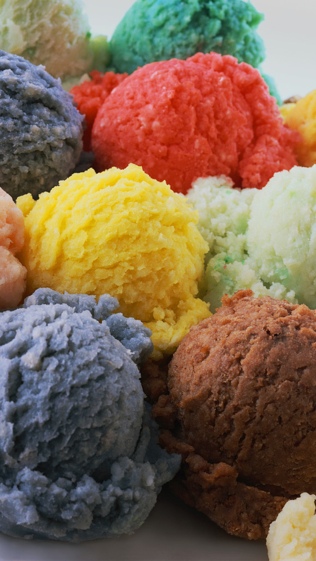 Das Colored Icecream Wallpaper 640x1136