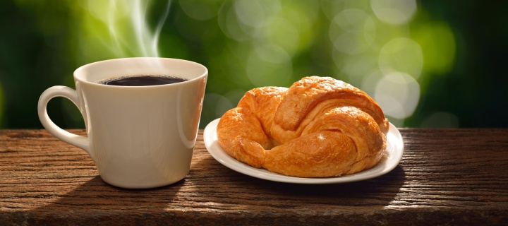 Morning coffee wallpaper 720x320