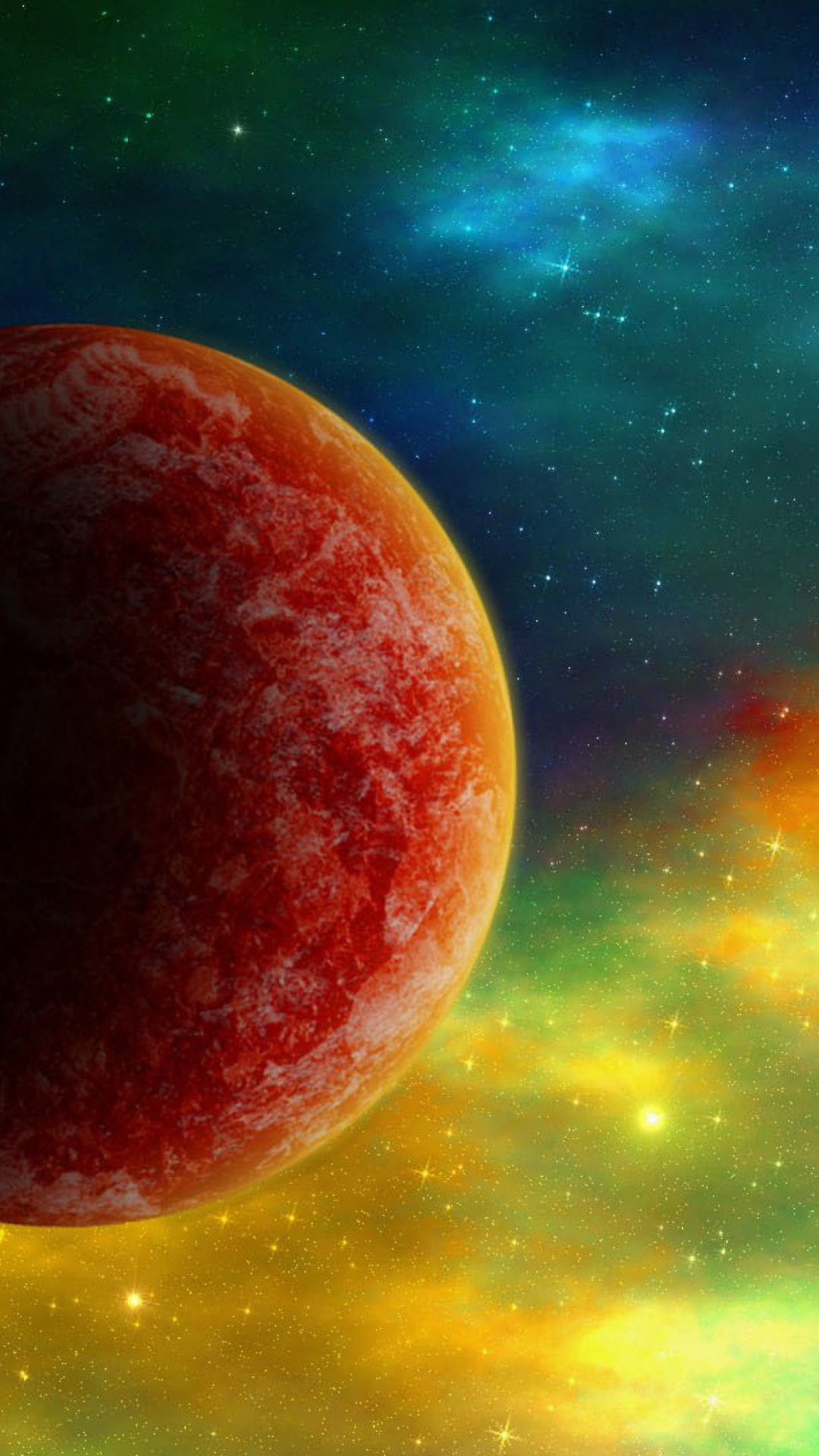 Colorful Space wallpaper 1080x1920