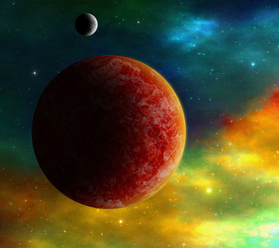 Colorful Space wallpaper 960x854