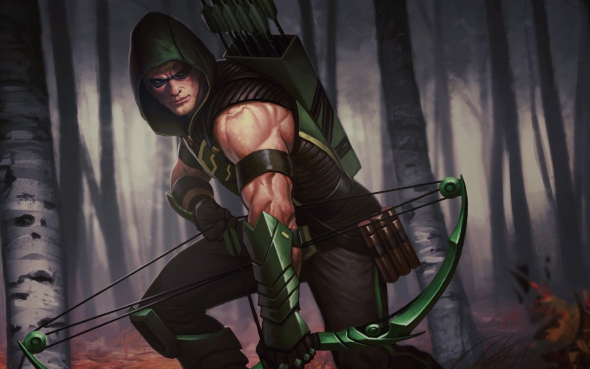 Картинка Green Arrow на телефон Widescreen рабочего стола PC 1920x1080 Full  HD