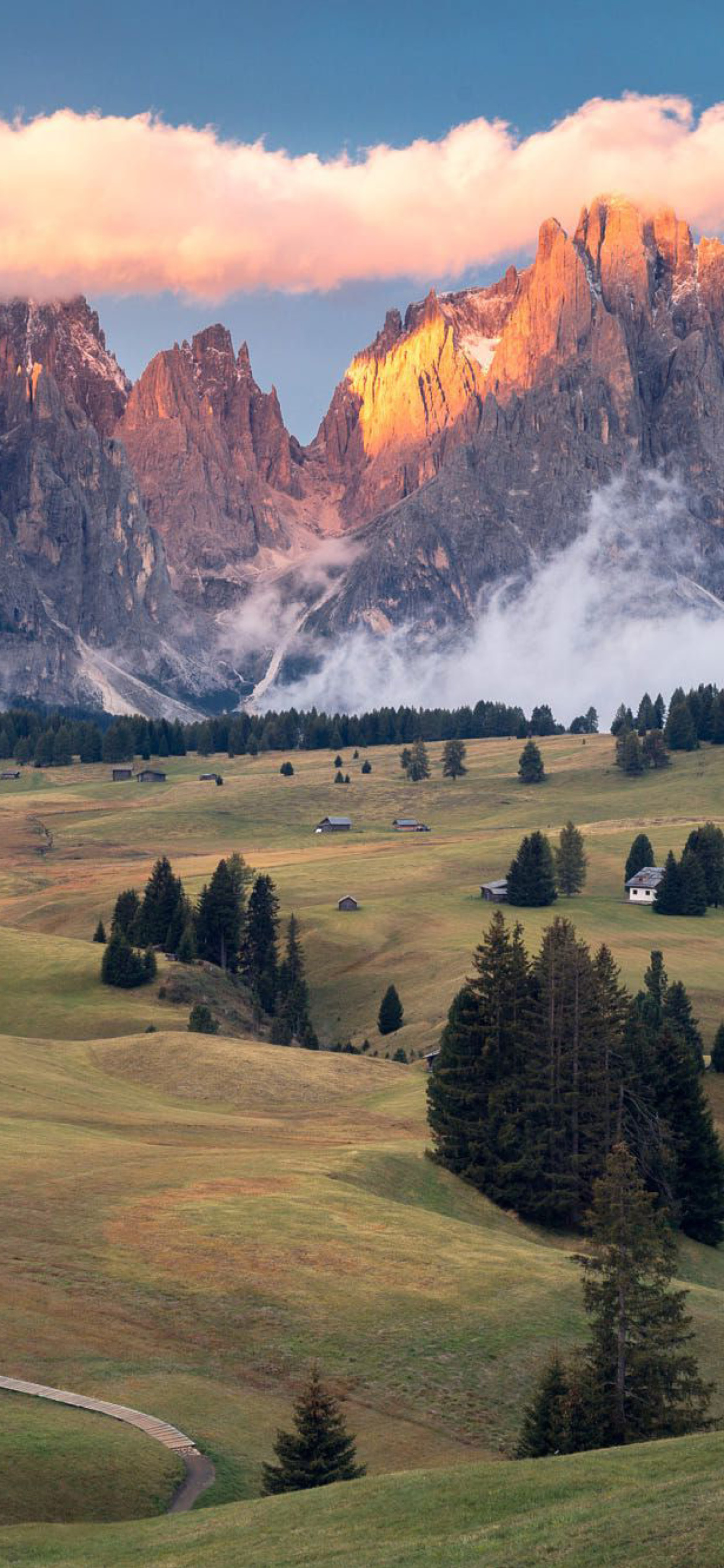 Dolomites Sunset wallpaper 1170x2532