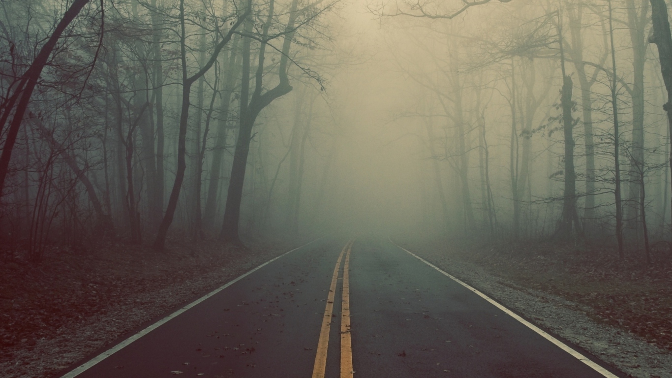 Foggy Road screenshot #1 1366x768