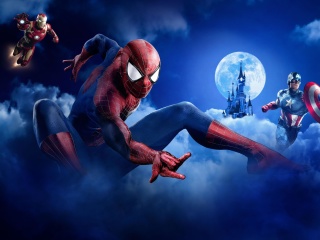 Das Marvel Super Heroes Wallpaper 320x240