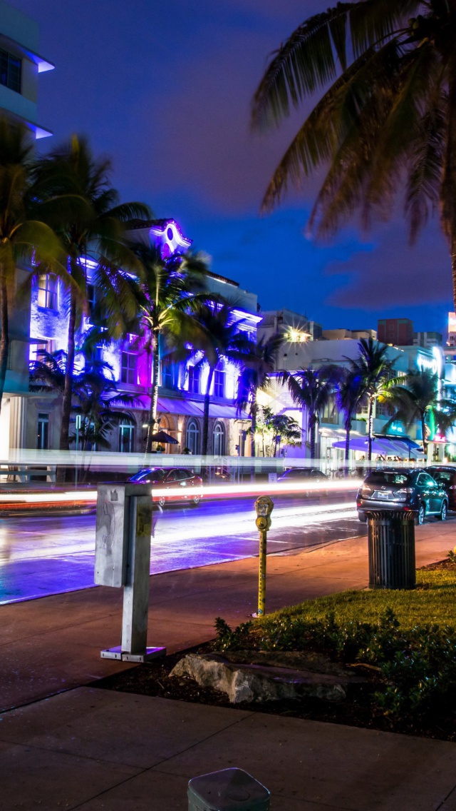 Обои Florida, Miami Evening 640x1136