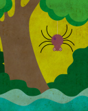 Das Cute Spider Wallpaper 128x160